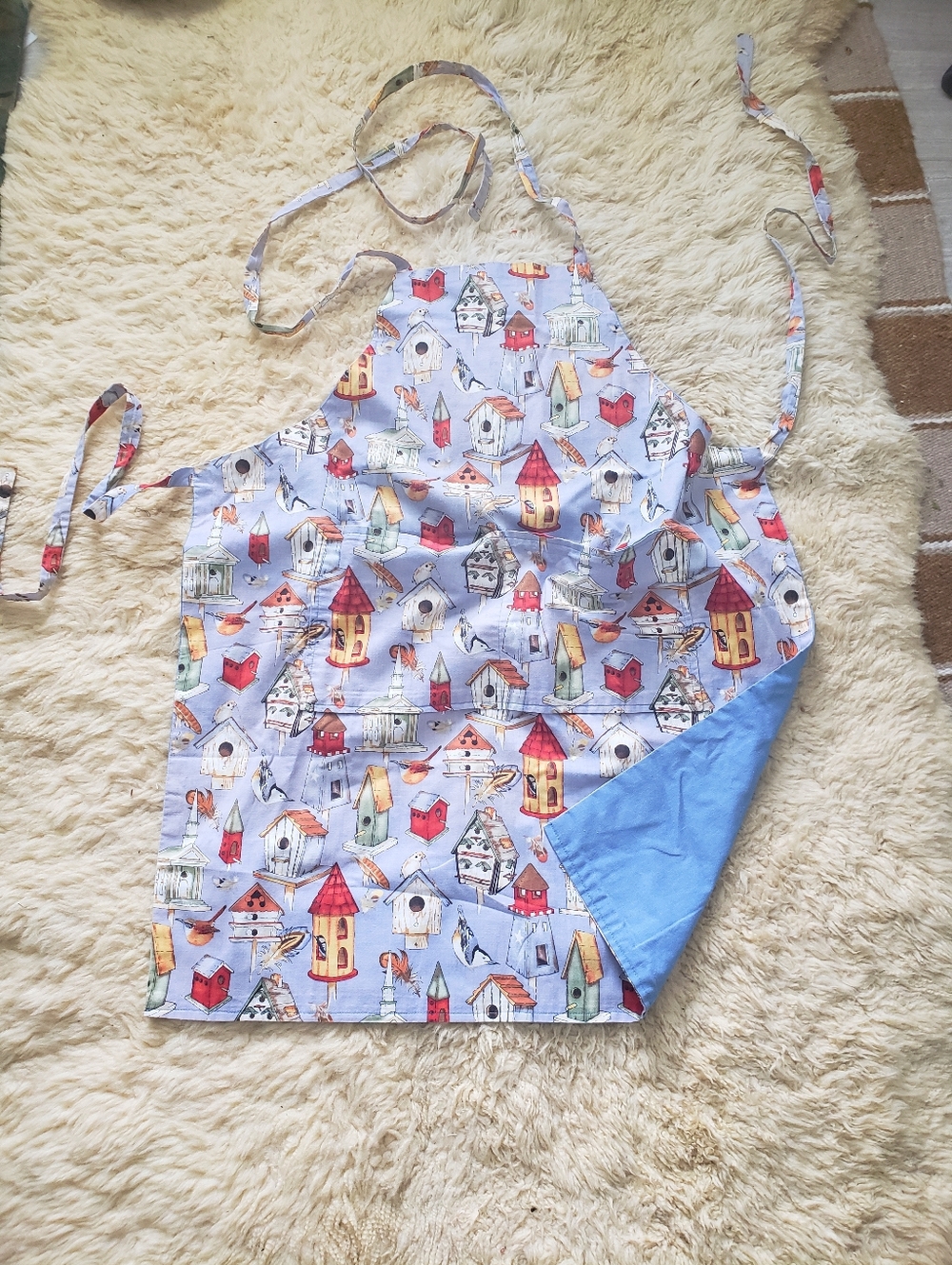 Vintage Handmade Cotton Apron - Picture 3 of 13